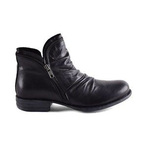 Miz Mooz Luna - Black Leather Ankle Boots Size 9